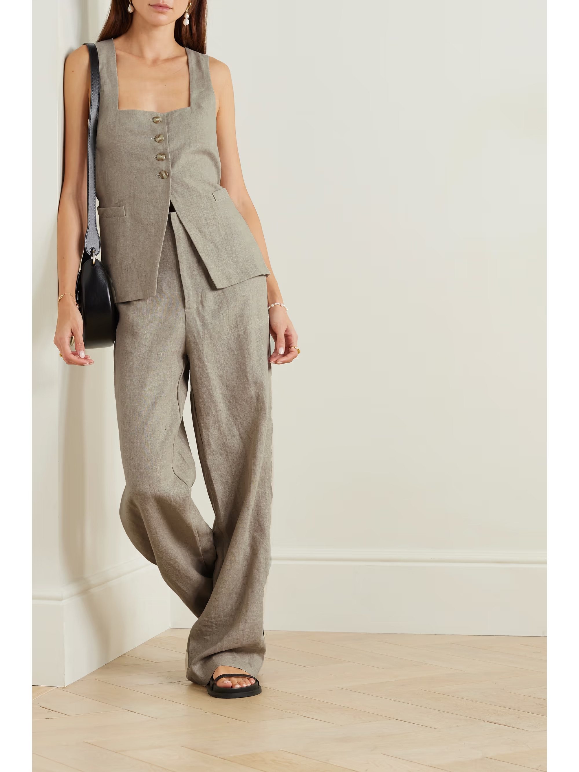+ NET SUSTAIN Maya linen vest | NET-A-PORTER (UK & EU)