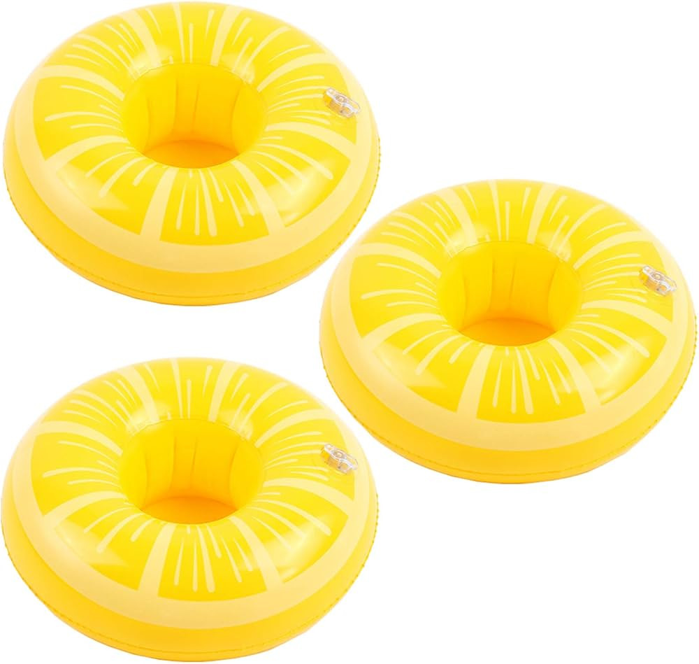 Inflatable Drink Holder 3 Pack Drink Pool Floats Cup Holders for Summer Pool Party, Variety Shape... | Amazon (US)