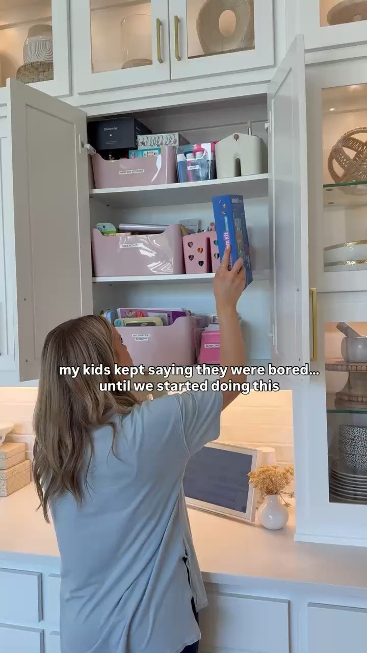 Organize my kids activity cabinet with me! 

Boredom busters, Mom favorites, Home, activity cabinet, must haves, summer, essentials, activities, learning, games, Amazon finds

#LTKmomlife #LTKHome #LTKKids