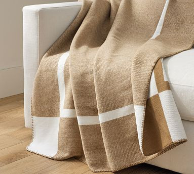 Personalized Windowpane Throw | Pottery Barn (US)