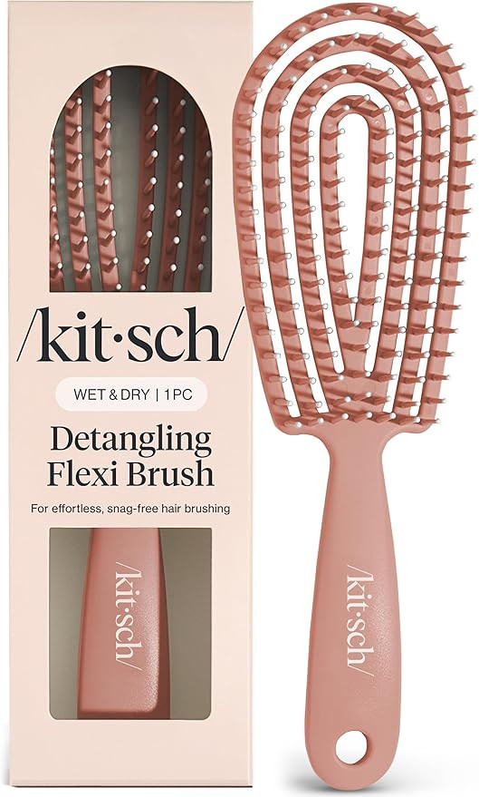 Kitsch Detangle Hair Brush – Flexi Flow Hairbrush for Women, Men & Kids | Detangling Brushes fo... | Amazon (UK)