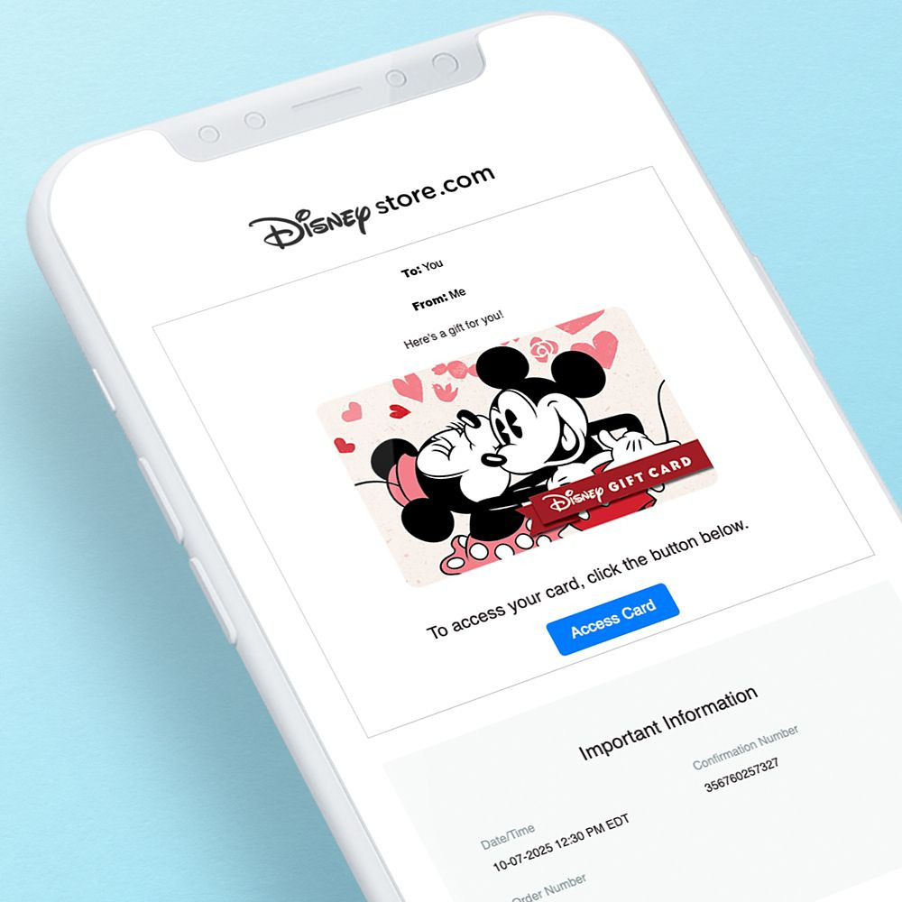 Mickey and Minnie Mouse Disney Gift Card eGift | Disney Store