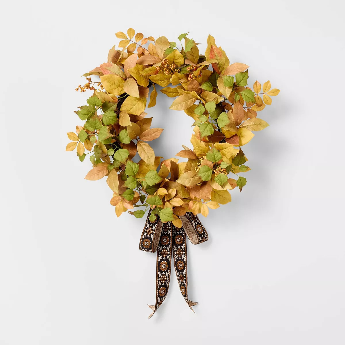 24" Mixed Berry Artificial Fall Wreath - Threshold™ designed with Studio McGee | Target