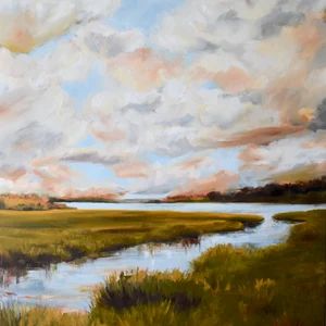 Giclee Art Print on CANVAS Lowcountry Coastal Marsh Landscape | Etsy | Etsy (US)