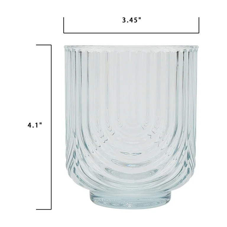 Better Homes & Gardens 14-Ounce Short Ribbed Arch Tumbler, Teal | Walmart (US)