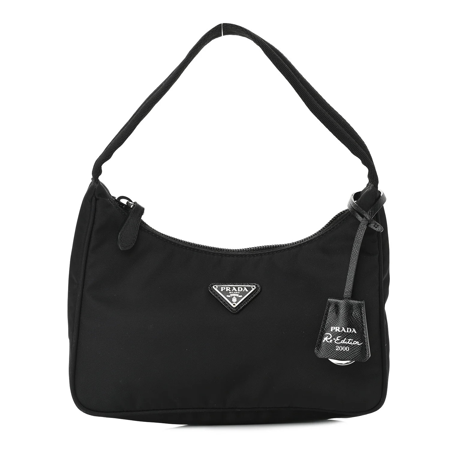 PRADA Tessuto Nylon Mini Re-Edition 2000 Bag Black | FASHIONPHILE | Fashionphile