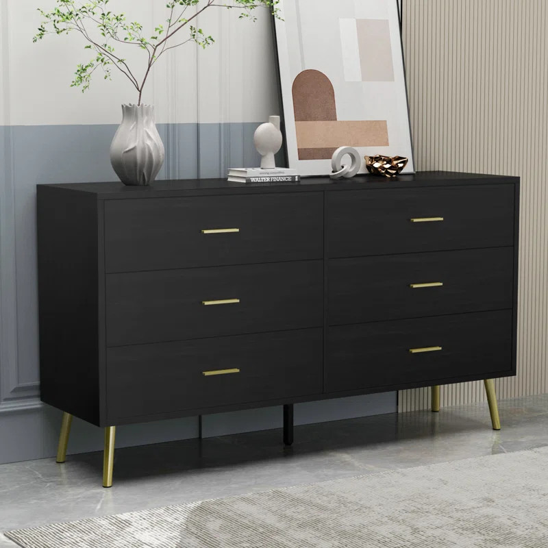 6 Drawer 54'' W Double Dresser | Wayfair North America