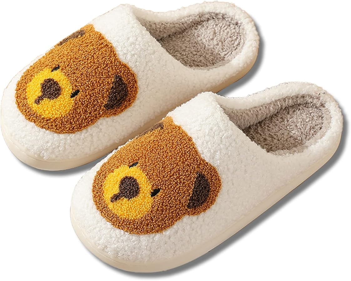 Christmas Slippers Reindeer Slippers for Women and Men Holiday Halloween Slippers Indoor Bedroom ... | Amazon (US)