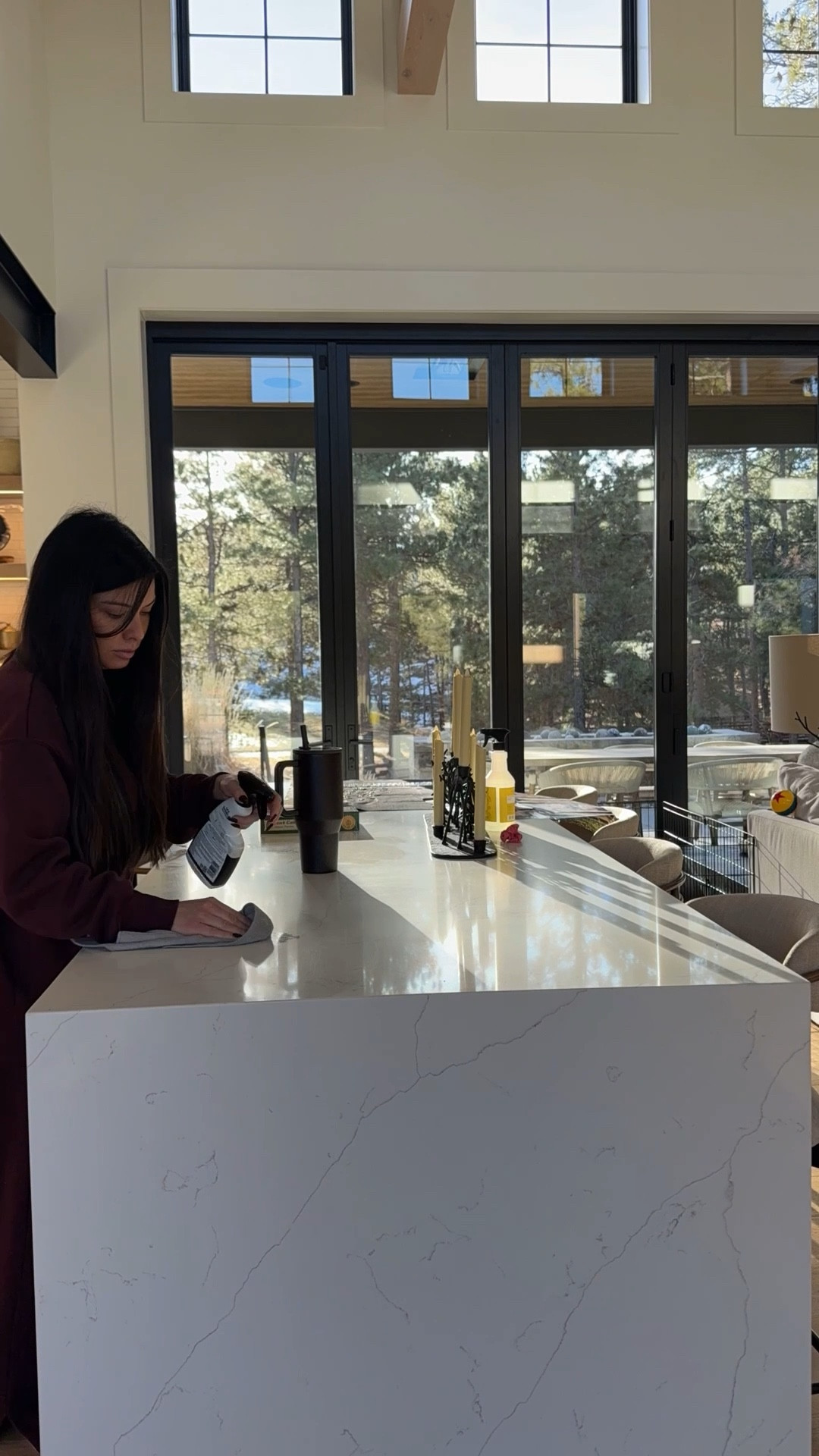 Tidying up the kitchen area. The Quartz Counter Cleaner is my go-to. It’s what I use as the finishing touch to make my counters really sparkle.

#LTKHome