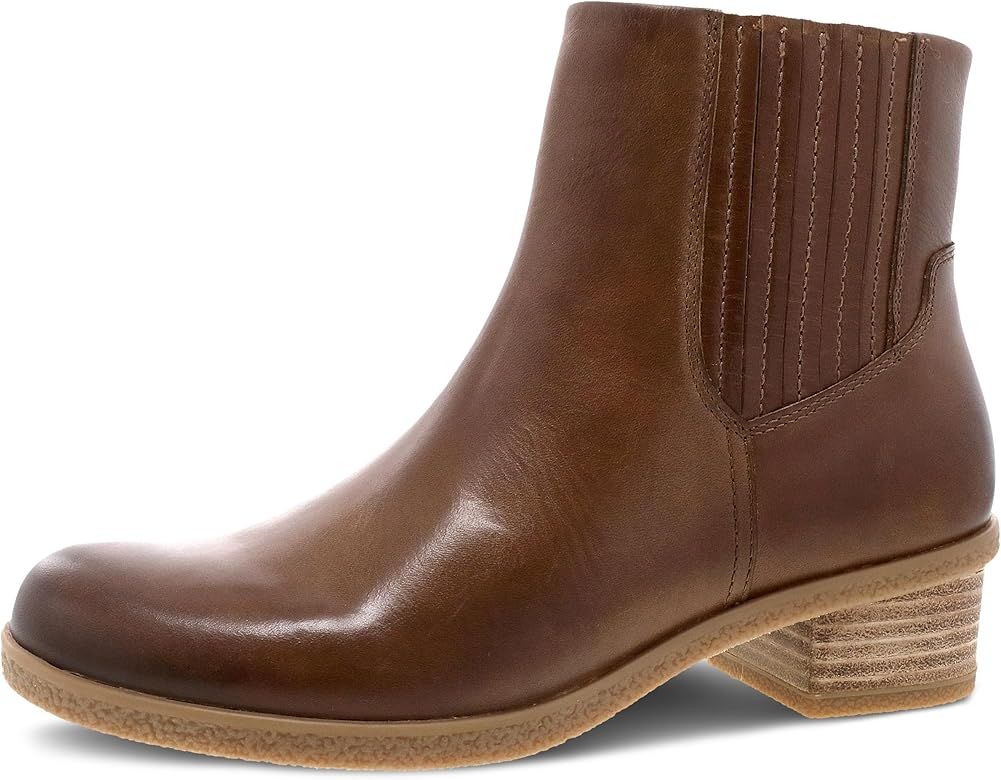Dansko Daisie Chelsea Boot - Waterproof Leather and Construction with Rubber Outsole and Leather ... | Amazon (US)