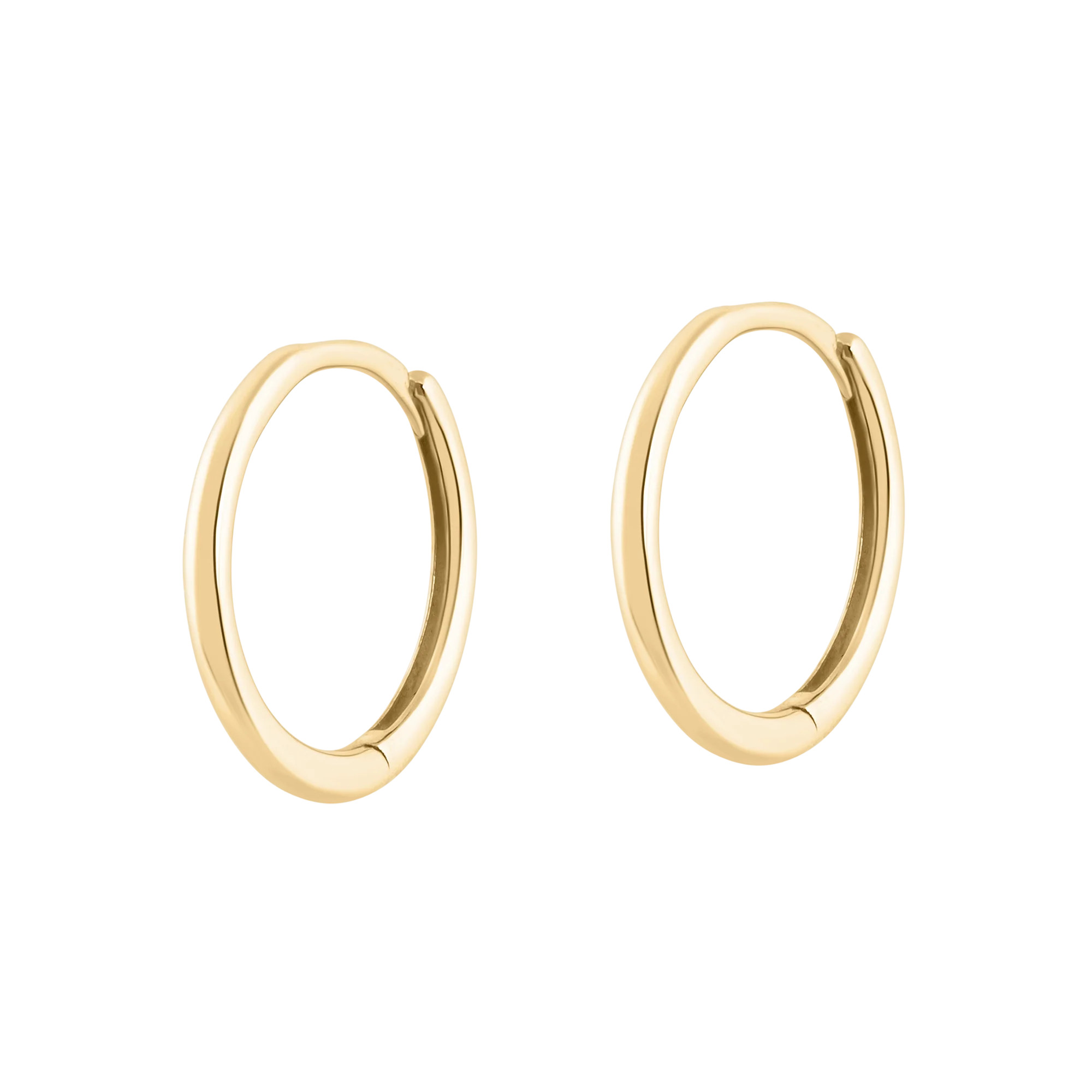 14kt Gold Classic Huggies | Electric Picks Jewelry