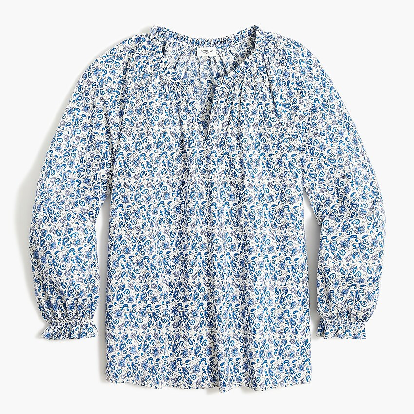 Factory: Printed Artist Top For Women | J.Crew Factory