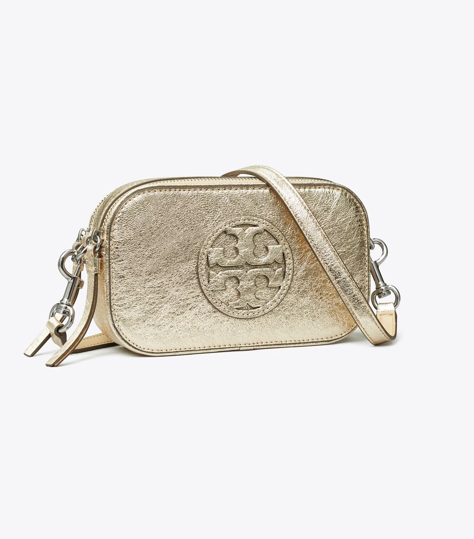 Mini Miller Metallic Crossbody Bag: Women's Designer Crossbody Bags | Tory Burch | Tory Burch (US)