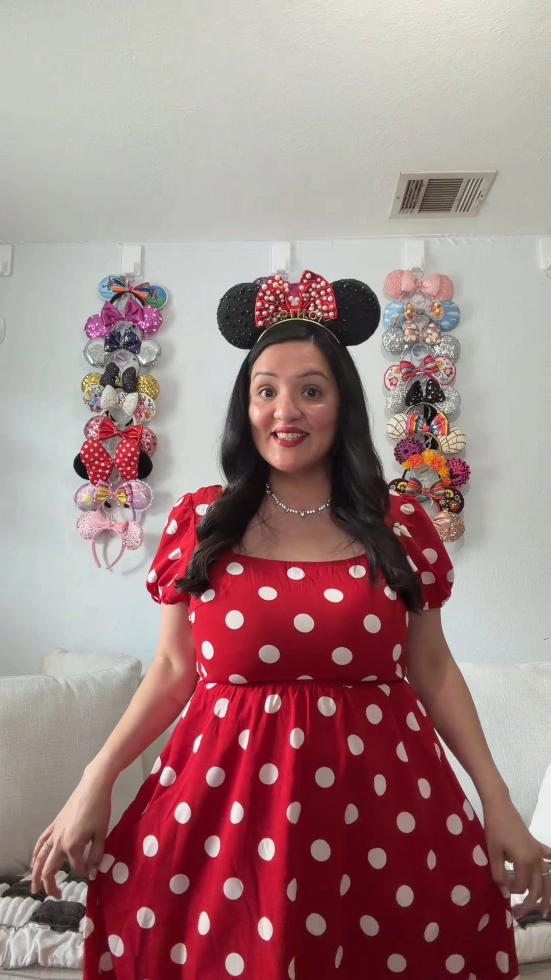 Just a little Minnie bounding magic today! ❤️🐭 This adorable red polka dot dress from @Bloomchic  is not only super comfortable, but it also has pockets (which we all know makes a dress even better!). It pairs perfectly with these Minnie ears for the cutest park-ready look. ✨

If you’re planning a Disney park day or just love a good Minnie-inspired outfit, this one is a must. 

#MinnieBounding #DisneyStyle #DisneyOOTD #Bloomchic #Disneyoutfitinspo 