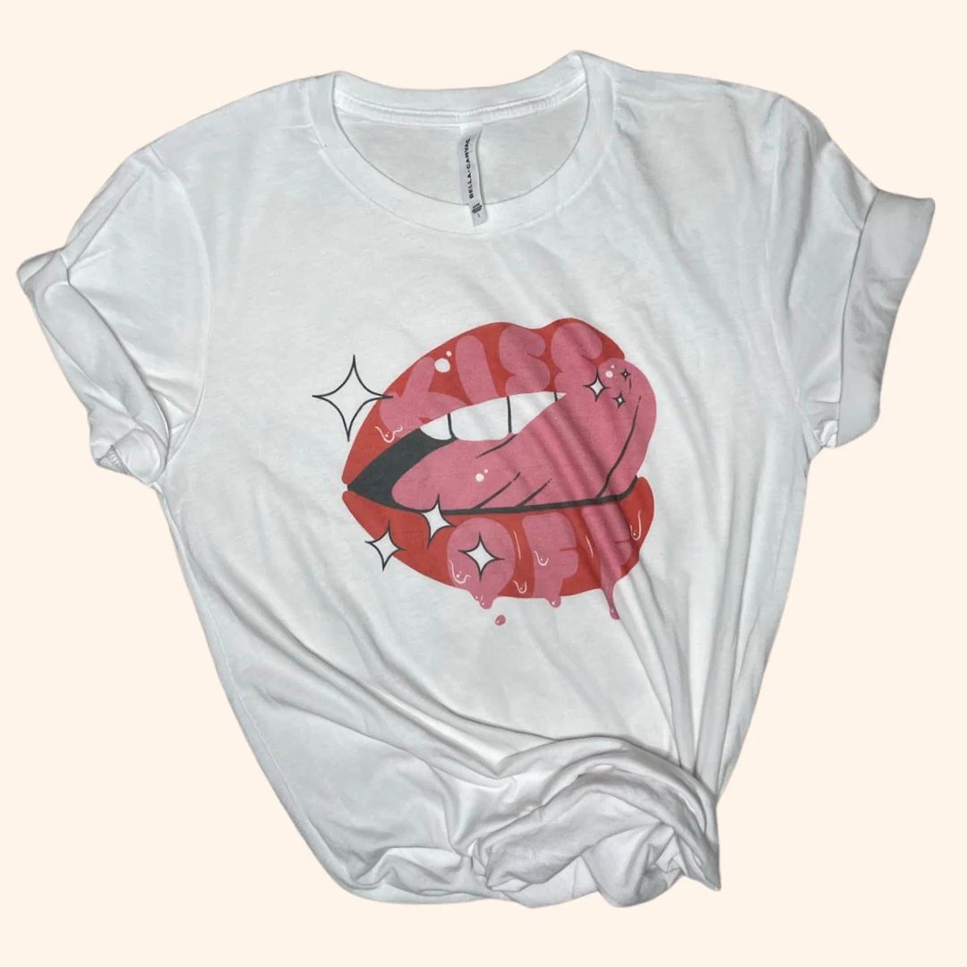 Kiss Off Tee Shirt ( Vintage Feel ) | Sassy Queen