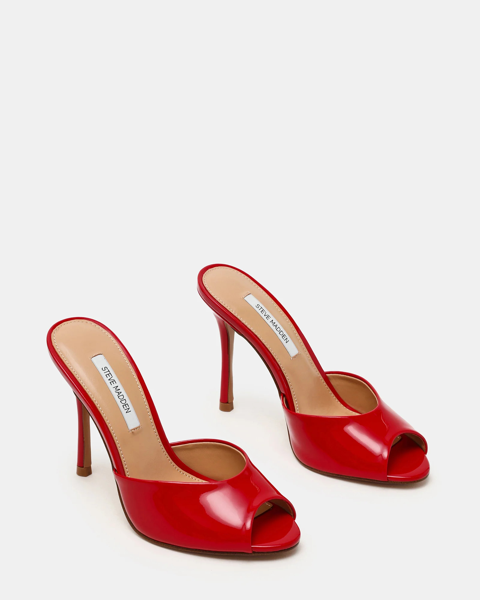 PRIYA Red Patent Mule Women's Heel | Steve Madden (US)