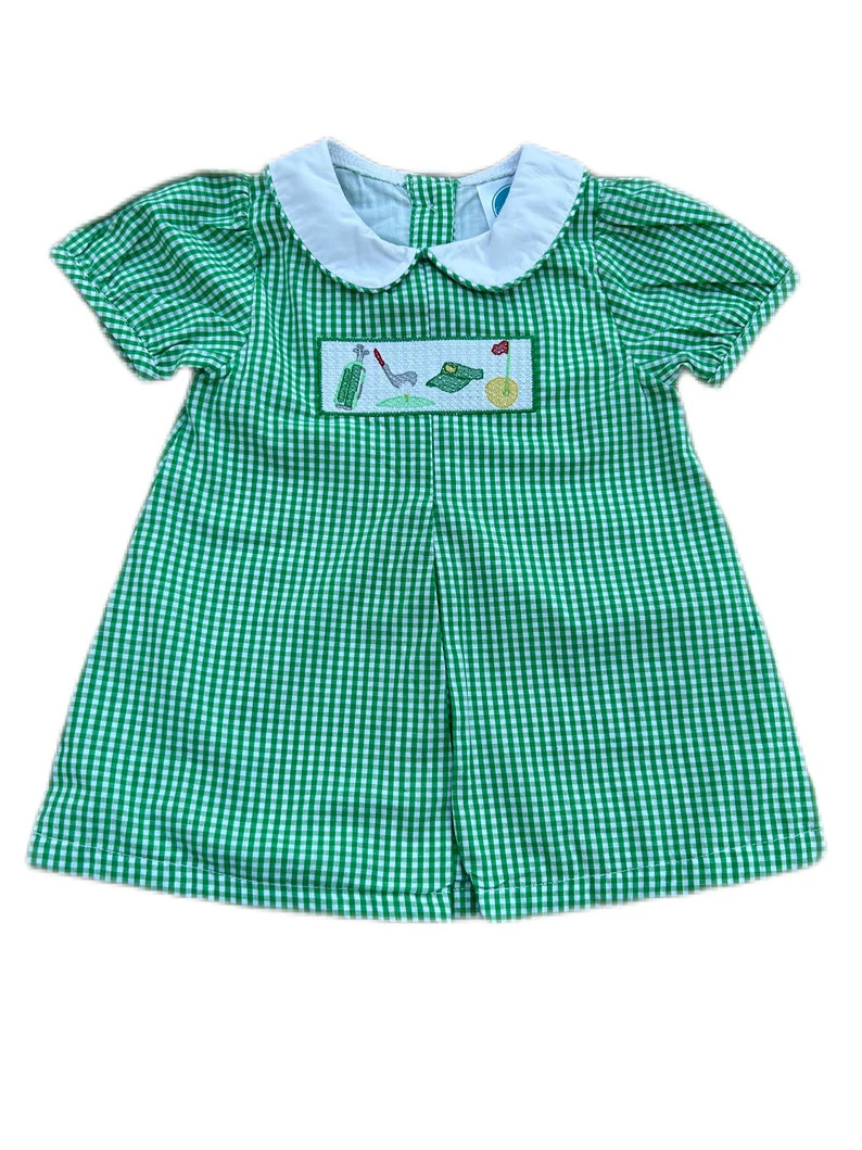 Green Gingham Golf Dress - Etsy | Etsy (US)