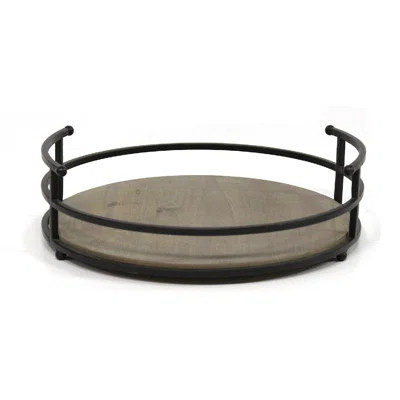 Metal and Wood Coffee Table Tray Gracie Oaks | Wayfair North America