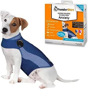 ThunderShirt for Dogs, Small, Blue Polo - Dog Anxiety Vest | Amazon (US)