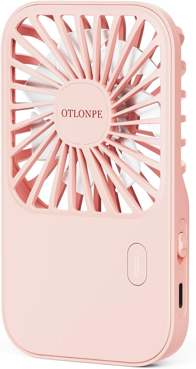 Otlonpe Mini Portable Handheld Fan,Small Rechargeable Hand Held Fan Ultra-Light Slim,Pocket Lash ... | Amazon (US)