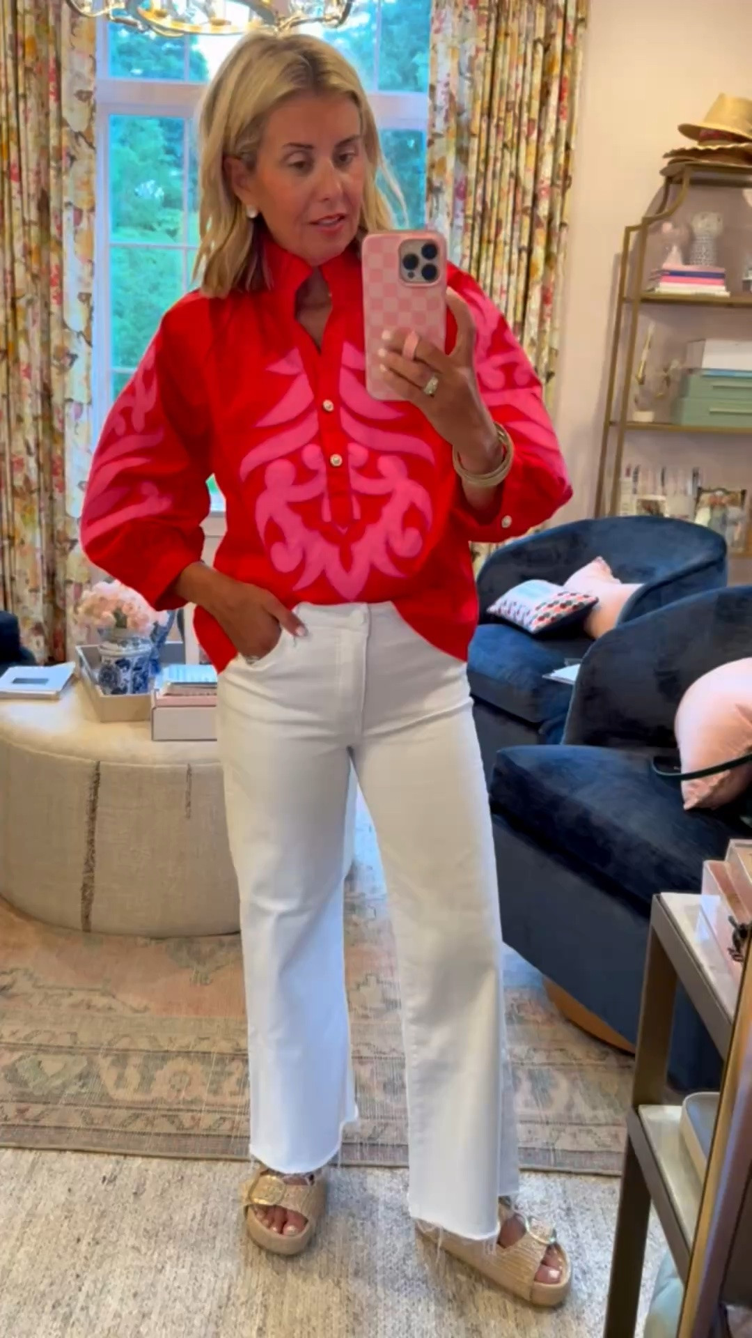I mean…..I just love this outfit!! The Willow Tree has so many amazing new arrivals. I’m in a small top and 0 jeans (size down) and 38.5 in sandals (size 1/2 up). 

 *Use my code Catherine20 at A+B
 *Use code Mixandmatchmadness at Loopy

#LTKmomlife #LTKdayinmylife #LTKOver40