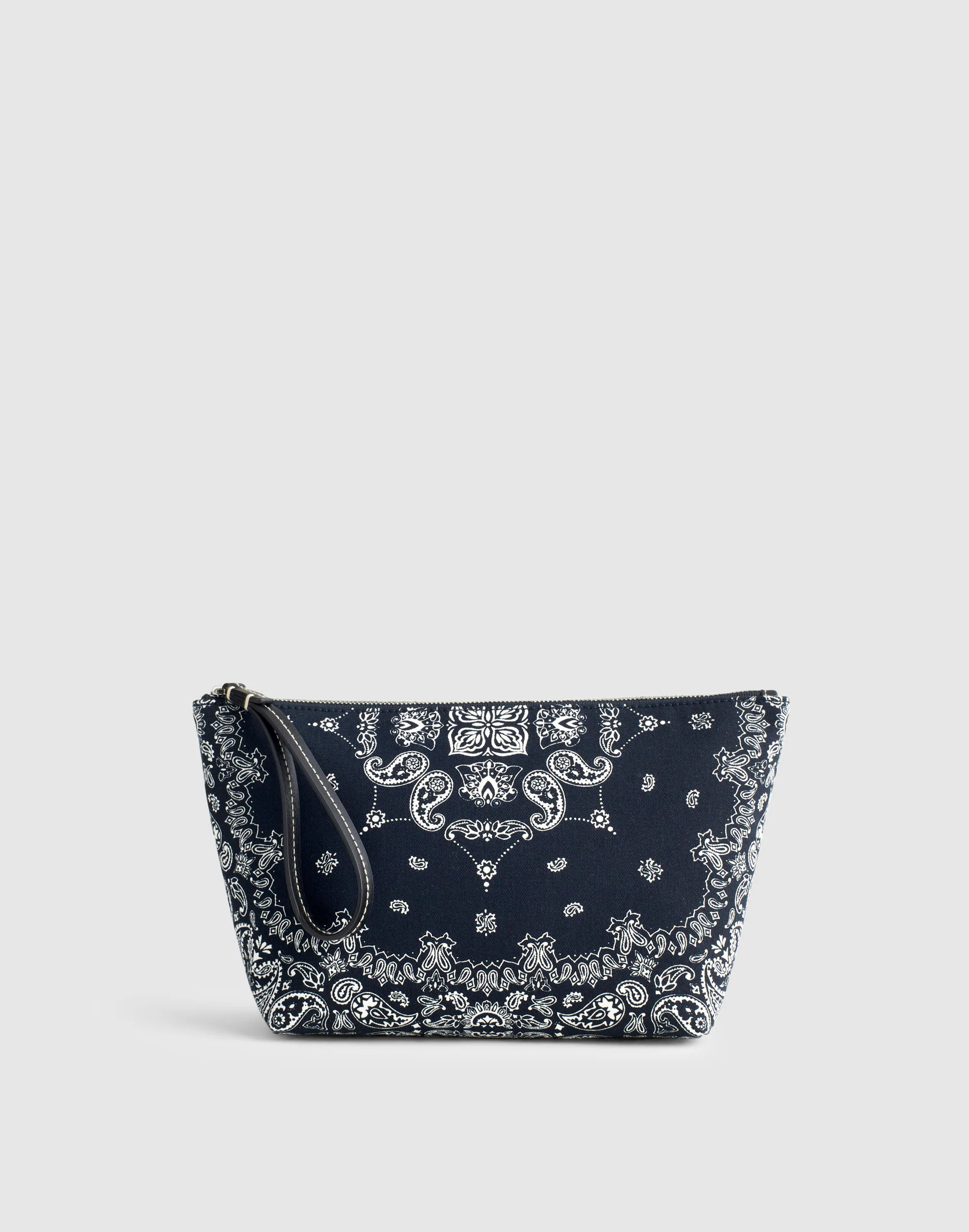 Bandana-Print Zip Pouch | Madewell