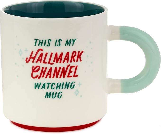 Hallmark Channel Christmas Coffee Mug ("This is My Hallmark Channel Watching Mug") 17 oz., Red Tr... | Amazon (US)