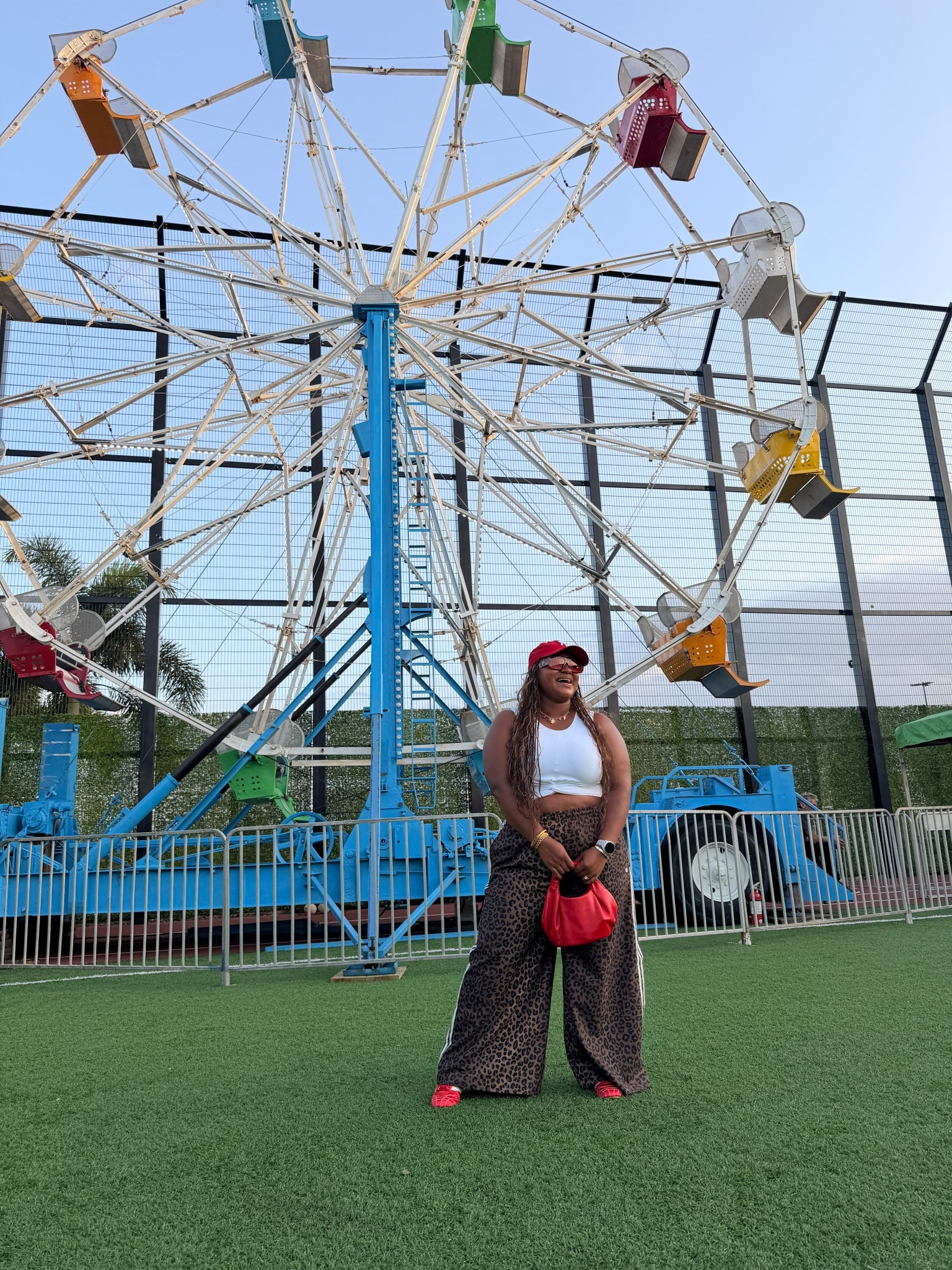 The “exact” pants are the ones I’m wearing but sizes are limited! Linked a second pair that’s the same but slightly less wide leg! 

#LTKMidsize #LTKFestival #LTKootd