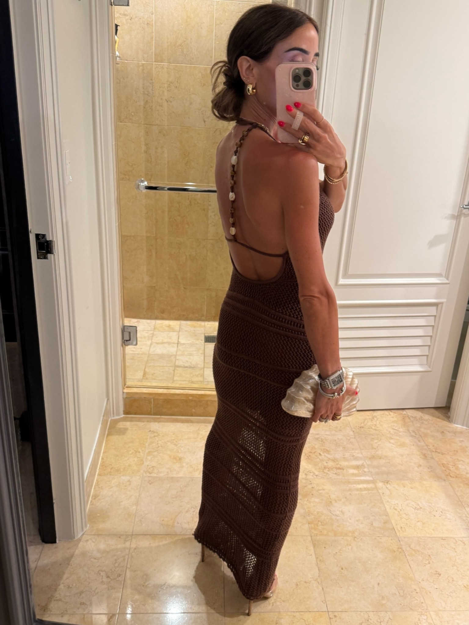 Brown crochet dress with lining size xxs petite on major sale!

#LTKSaleAlert #LTKPetite