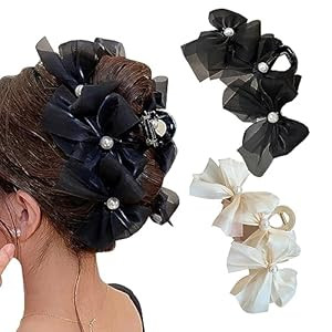 papasgix Big Bow Hair Claw Clips for Women, Hair Bows for Women, Large Bow Claw Clips Non Slip Ja... | Amazon (US)