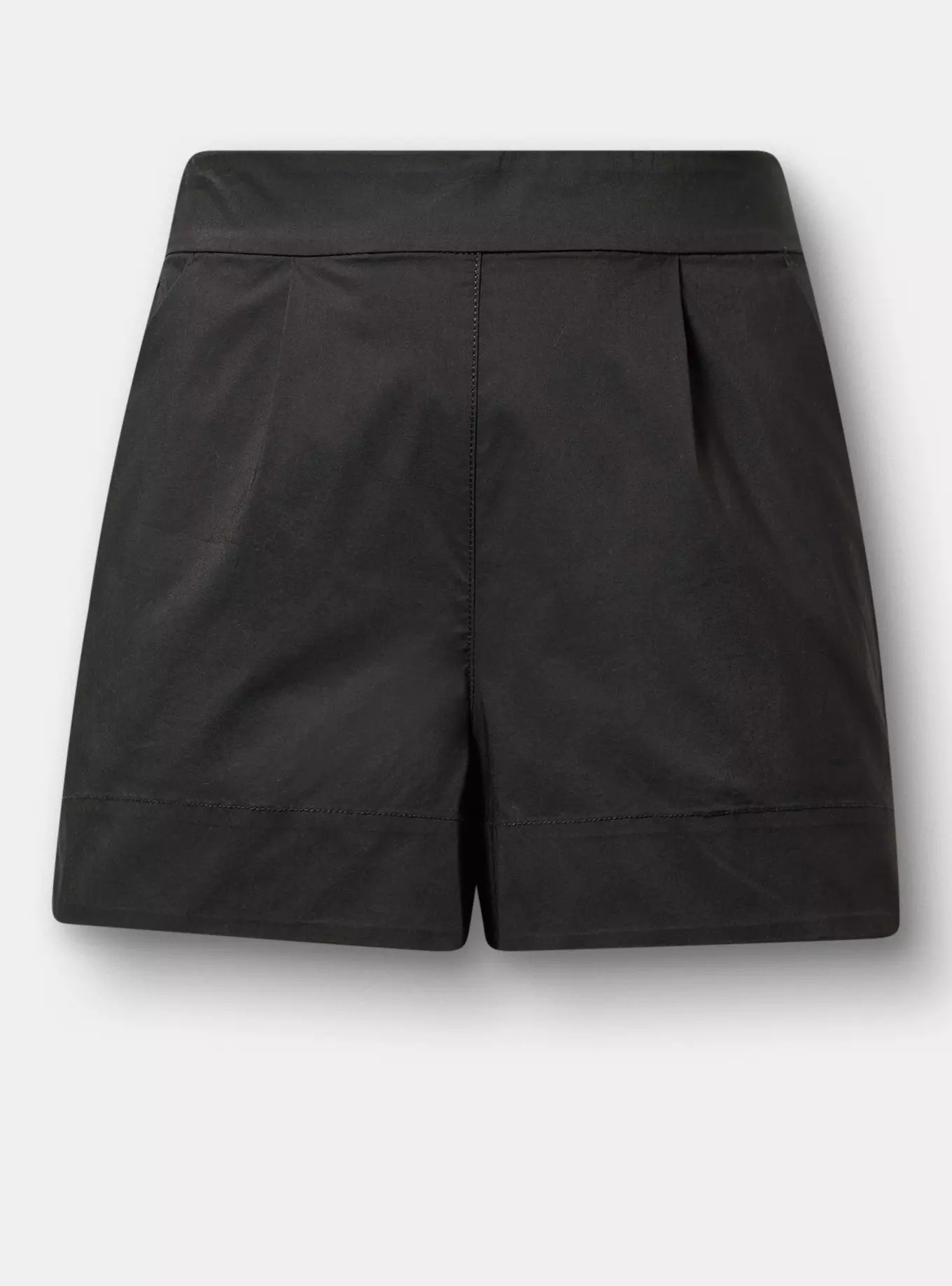 Pull On Poplin Mid-Rise Short | Torrid (US & Canada)