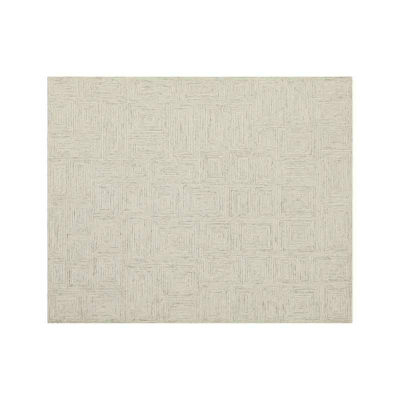 Presley 8x10 Brown Geometric Rug + Reviews | Crate & Barrel | Crate & Barrel