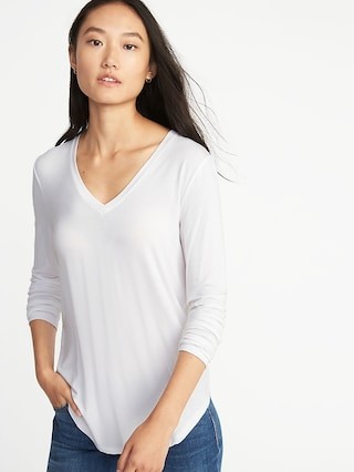 Luxe V-Neck Tee for Women | Old Navy US