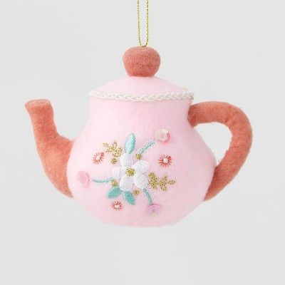 Teapot Christmas Tree Ornament Pink - Wondershop™ | Target