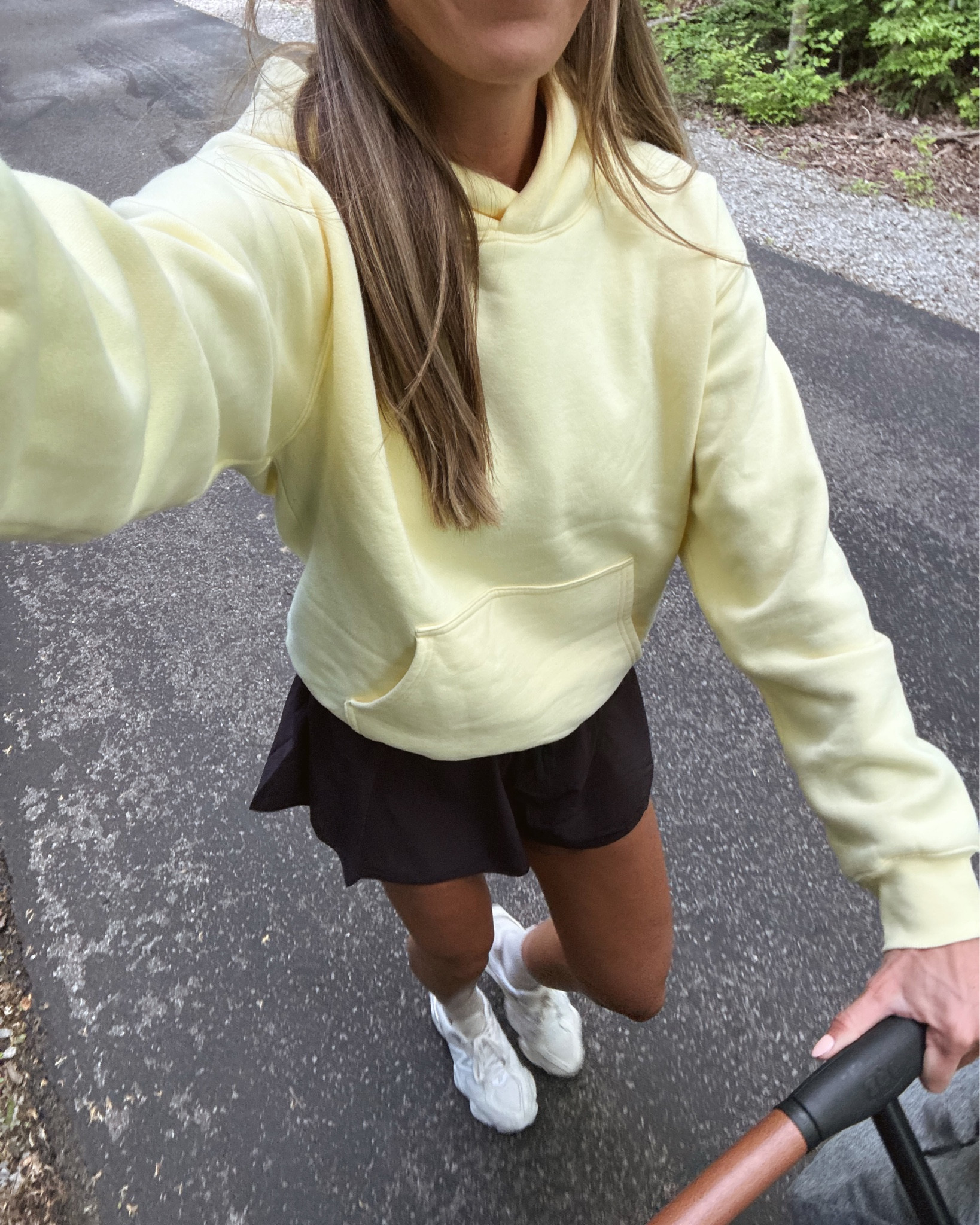 Walking outfit as a postpartum toddler mom
Medium in hoodie and shorts (run tts)



Butter yellow, FP movement @Aritzia 

#LTKActive #LTKmomlife #LTKfitnessgoals