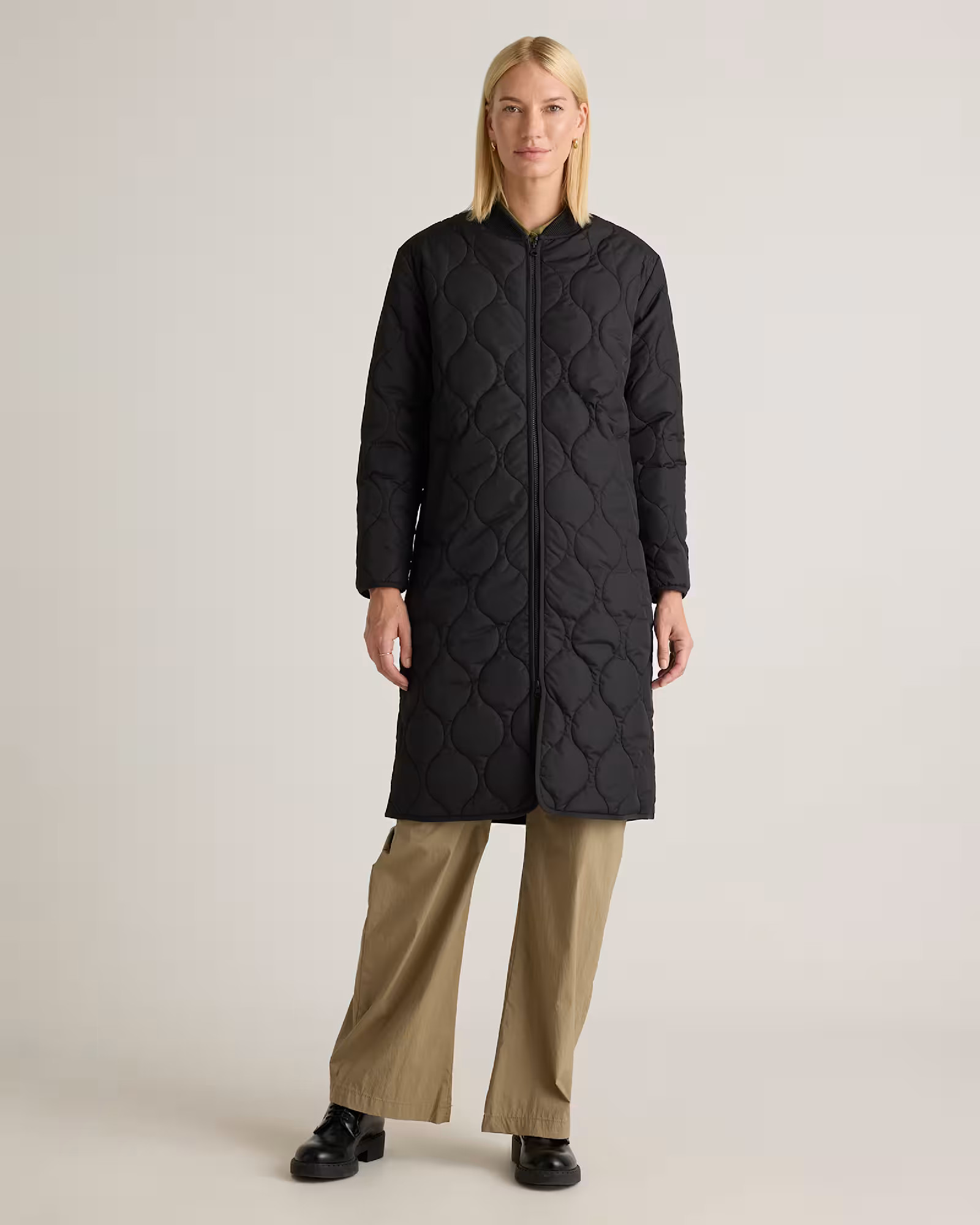 Featherless Quilted Puffer Long Coat | Quince