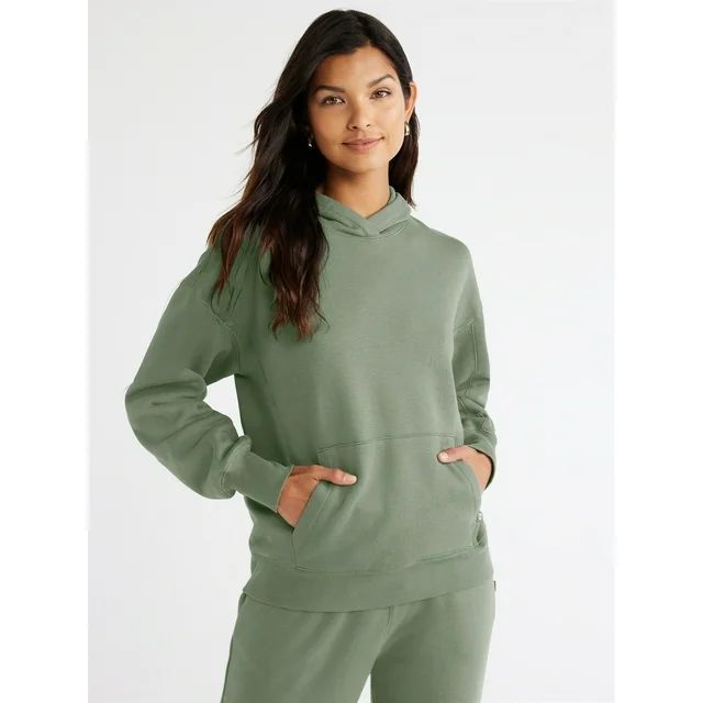 Free Assembly Women's Easy Sweatshirt Hoodie with Long Sleeves, Sizes XS-XXXL | Walmart (US)