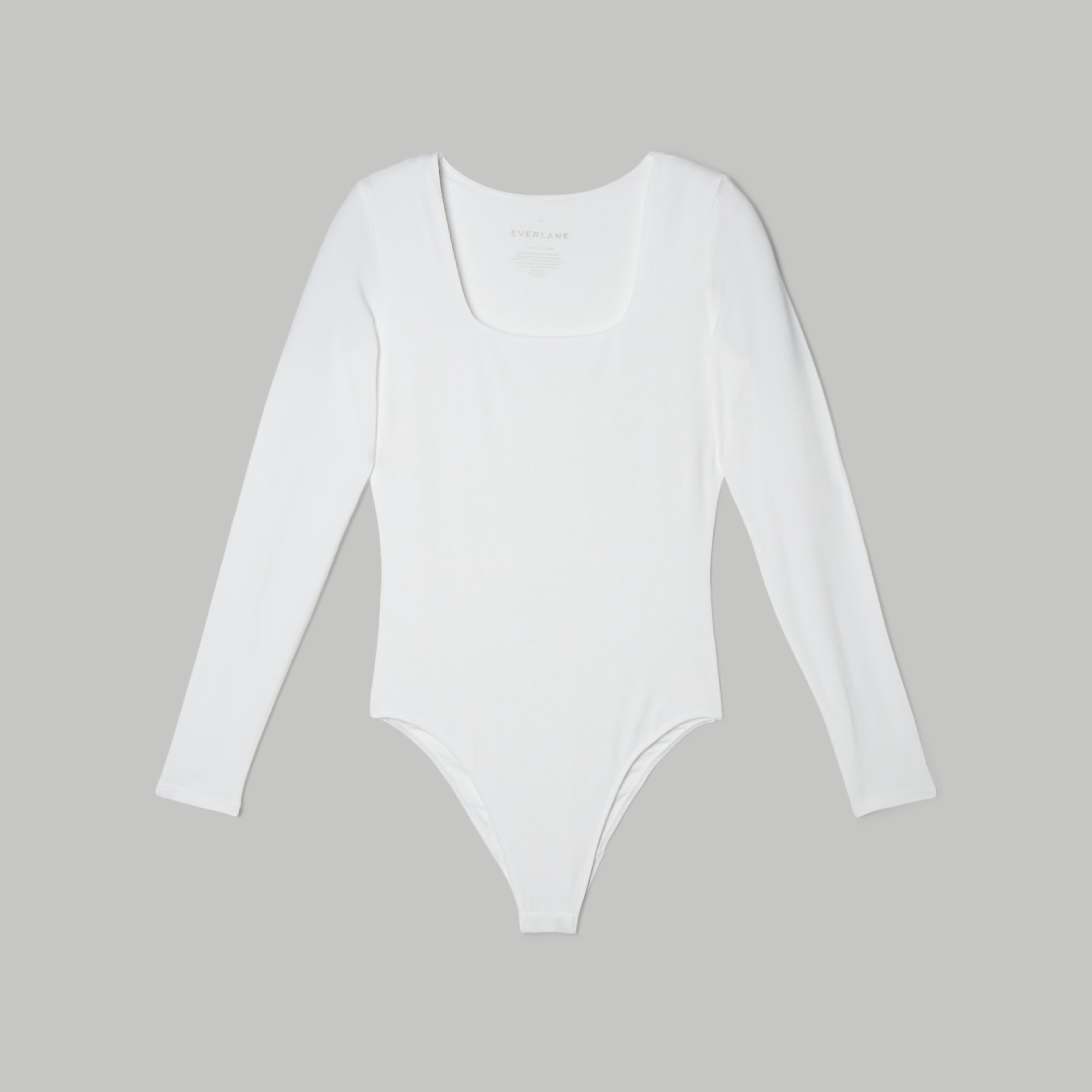 The Long-Sleeve Supima® Square-Neck Bodysuit | Everlane