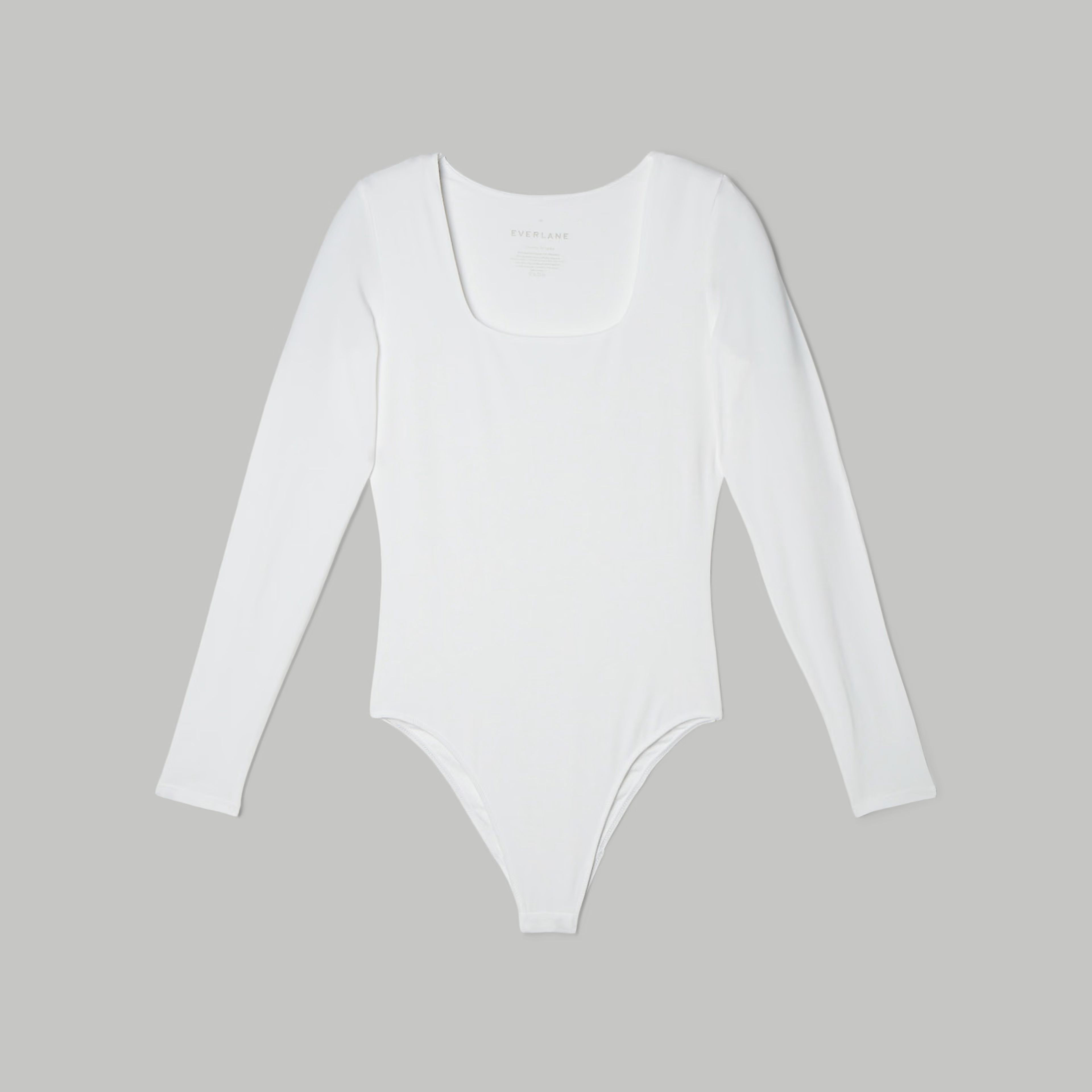 The Long-Sleeve Supima® Square-Neck Bodysuit | Everlane