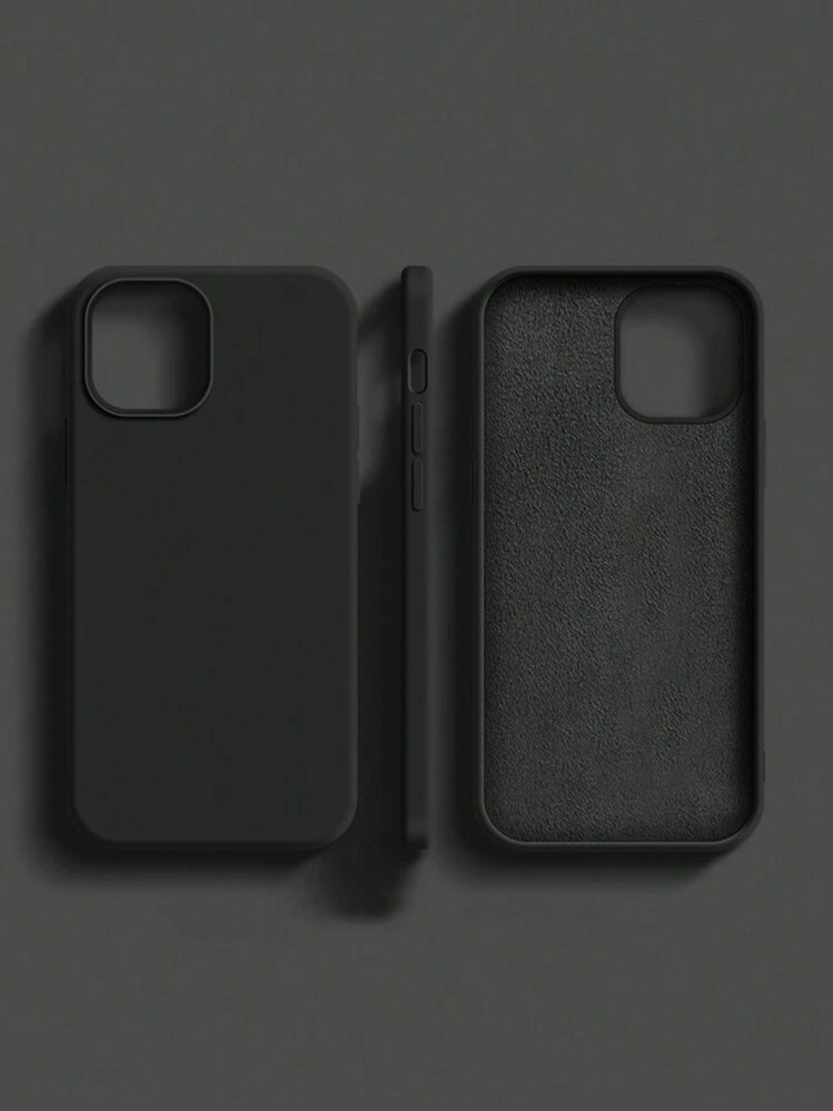 Apple 2.0mm Thick Liquid Silicone Phone Case, Compatible With IPhone 16, 15, 14, 13, 12, 11 Pro M... | SHEIN