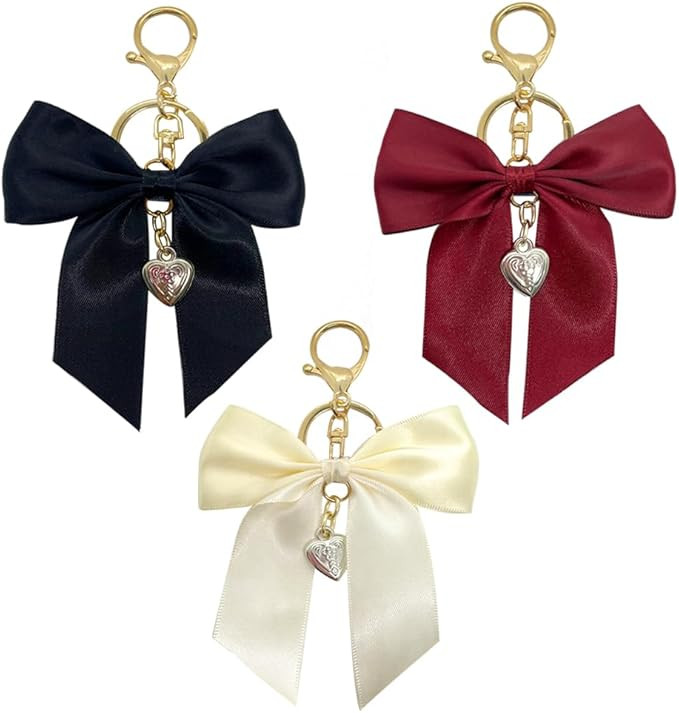 Bow Charm Key Chain Cute Keychains,for Car Keys Handbag Decorations Girls Graduation Gift DIY Cra... | Amazon (US)