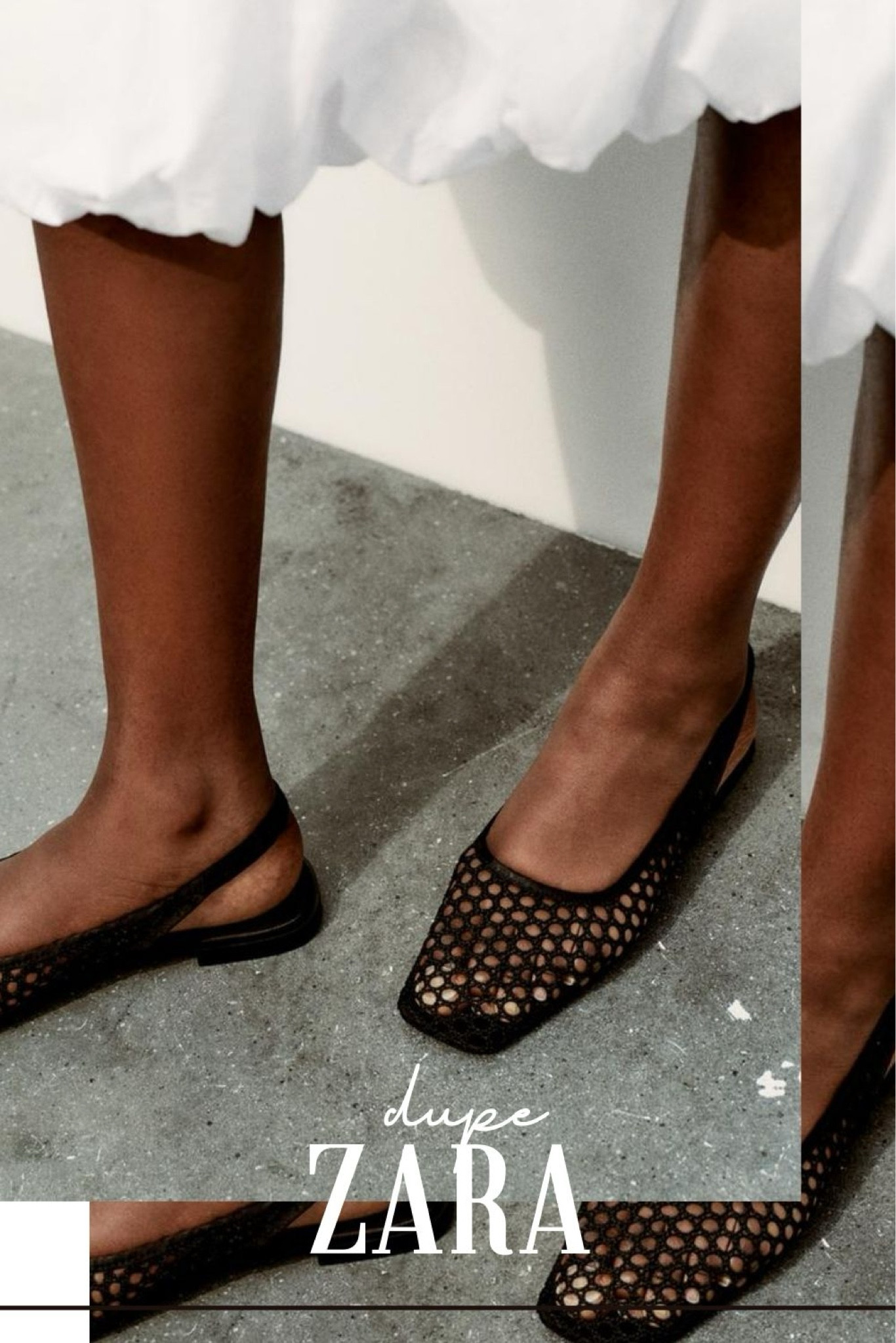 DUPE ZARA : outra trend para esse verão são as sapatilhas bailarinas de telinha: mesh! Aposte nessa opção IGUAL da zara 👁️ 

#LTKsummer #LTKdicadeestilo #LTKbrasil
