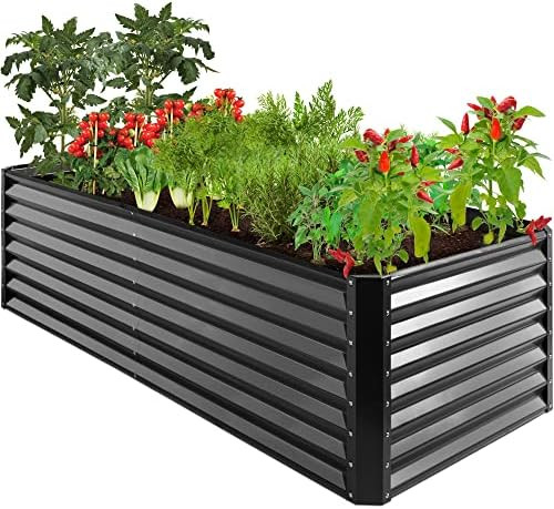 Best Choice Products 8x4x2ft Outdoor Metal Raised Garden Bed, Deep Root Planter Box for Vegetables,  | Amazon (US)
