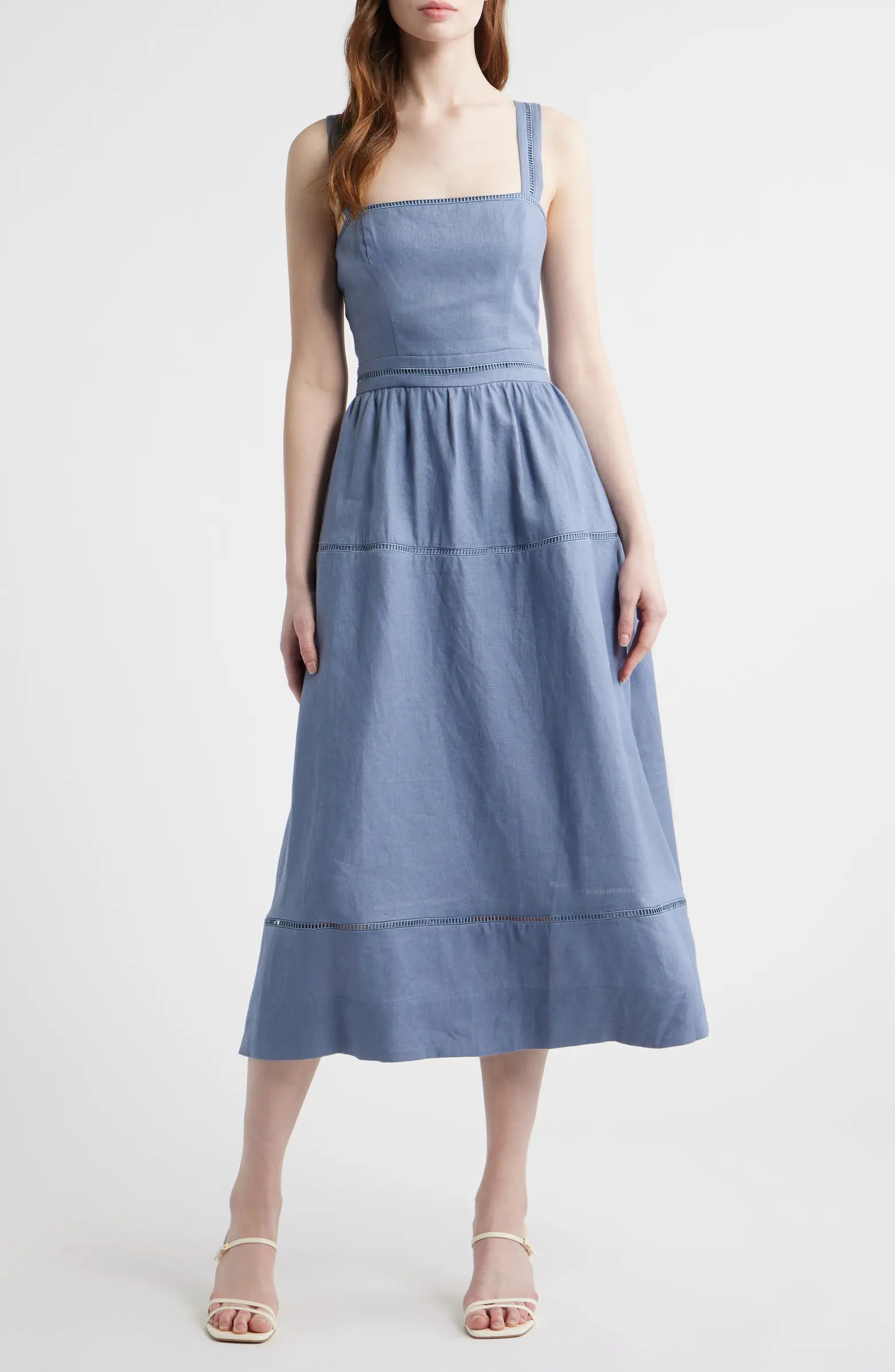 Everett Linen Midi Sundress | Nordstrom
