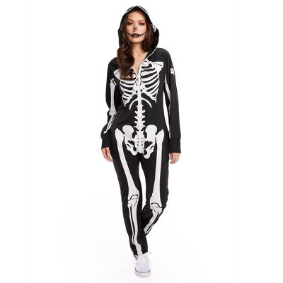 Tipsy Elves Womens Skeleton Costume Jumpsuit: Size X Small | Target