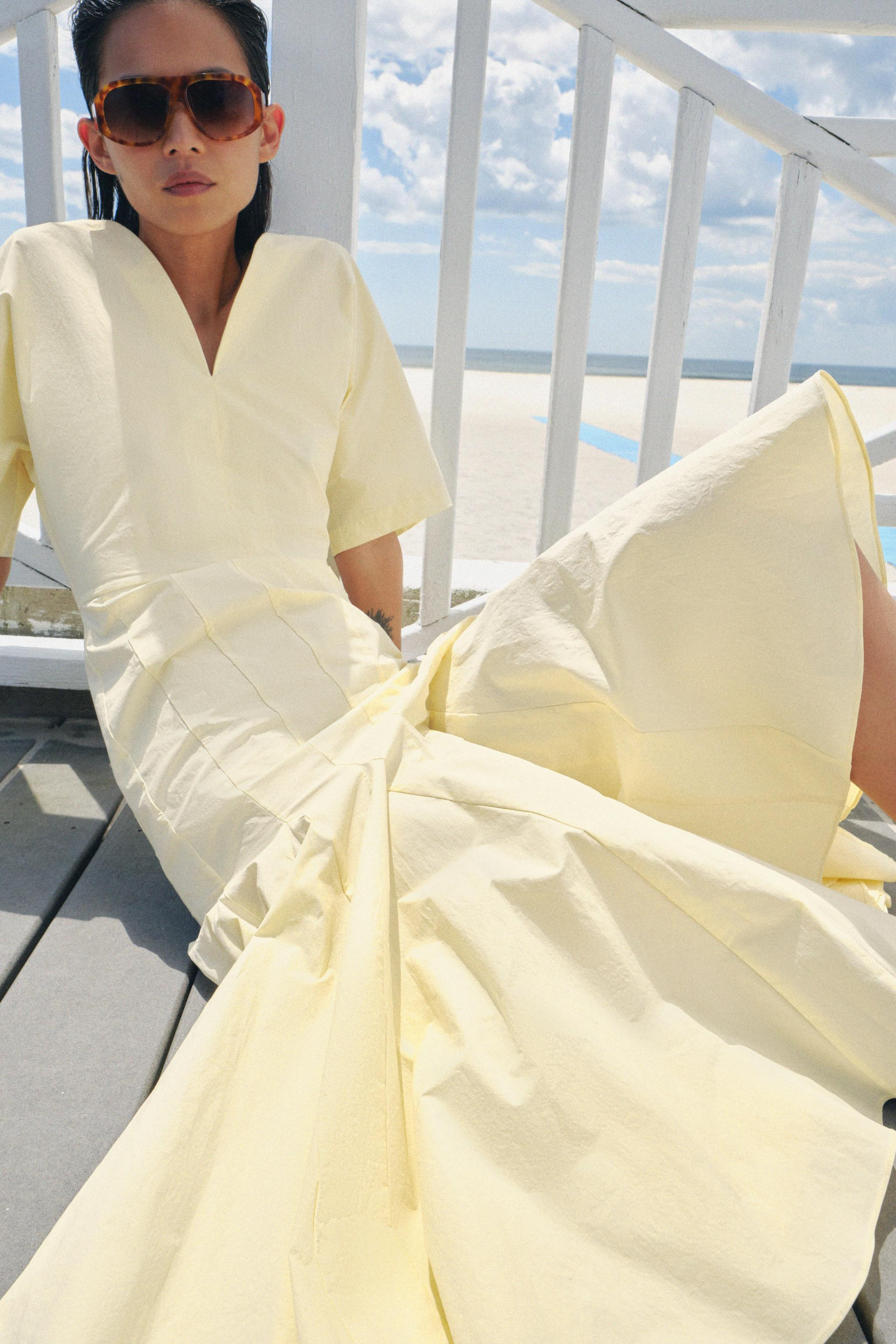 ZW COLLECTION POPLIN DRESS | Zara US
