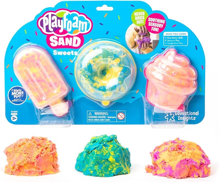 Educational Insights Playfoam Sand Sweets, Play Sand, Sensory Toy, Gift for Kids Ages 3+ | Amazon (US)
