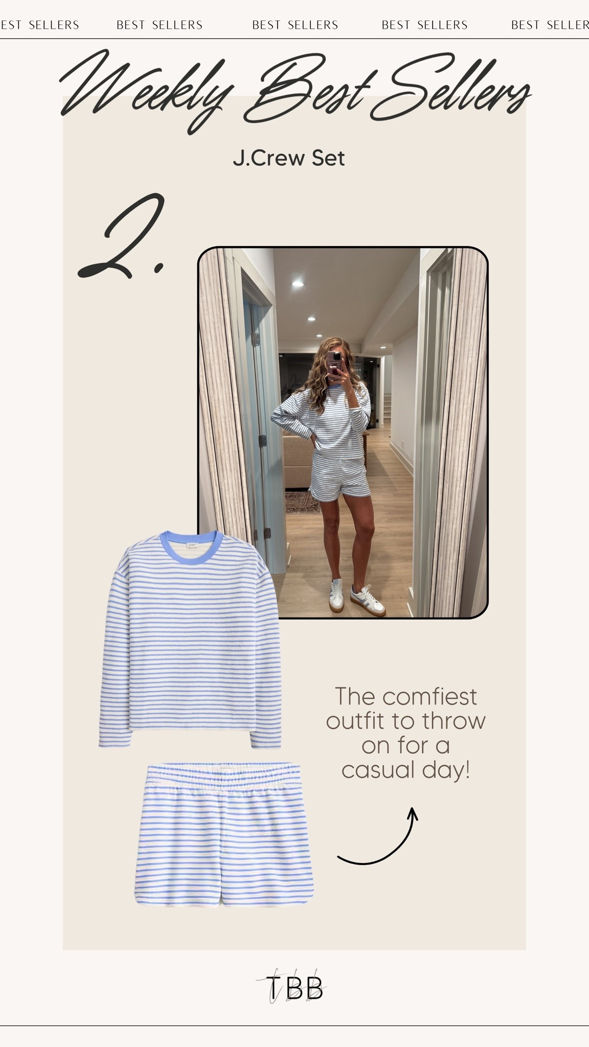 This J.Crew set is 50% off 🙌🏼 perfect to throw on for a casual summer day!

#LTKootd #LTKSaleAlert #LTKselfcare