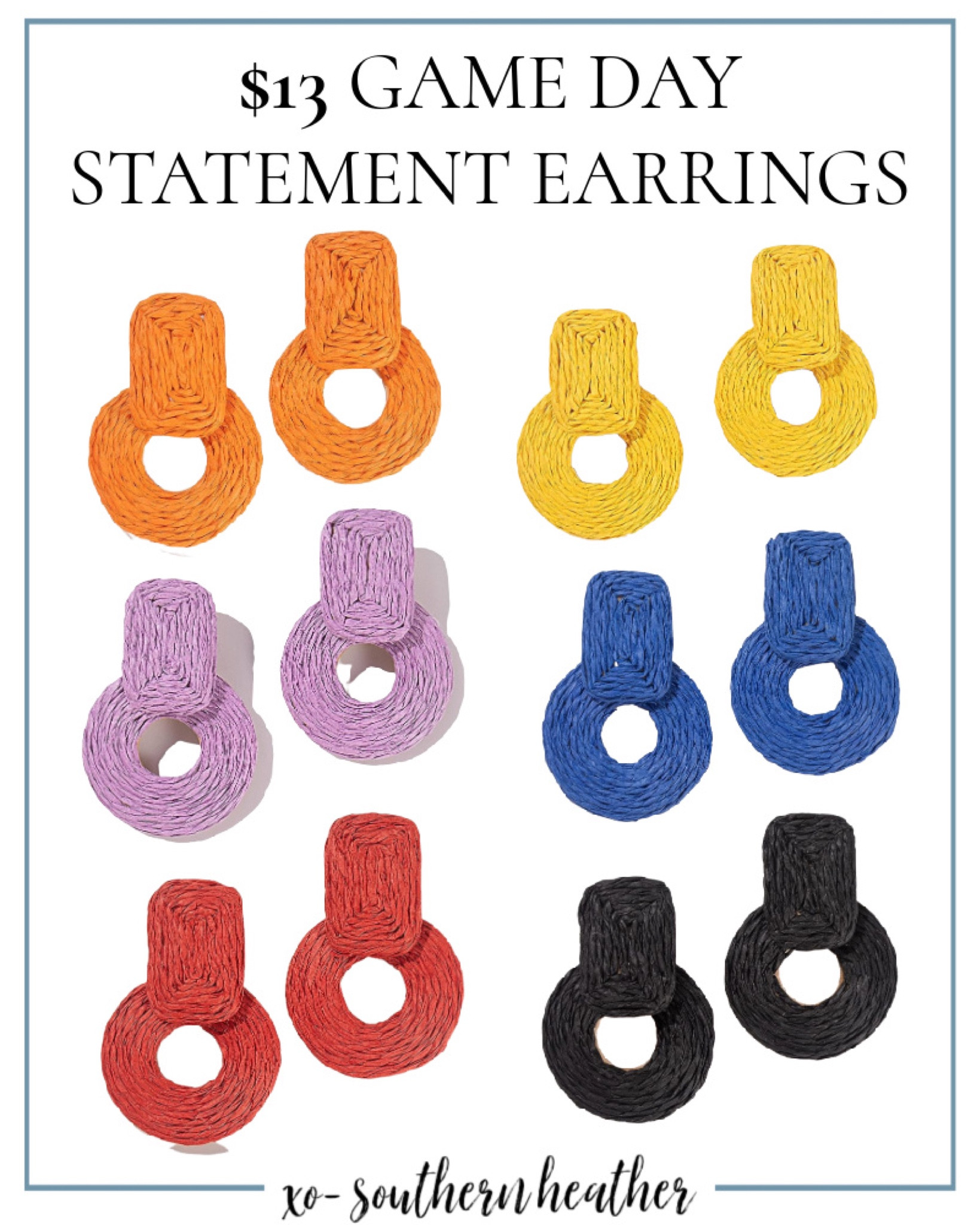 The $13 Amazon Gameday Statement earrings! 

#LTKFind #LTKstyletip