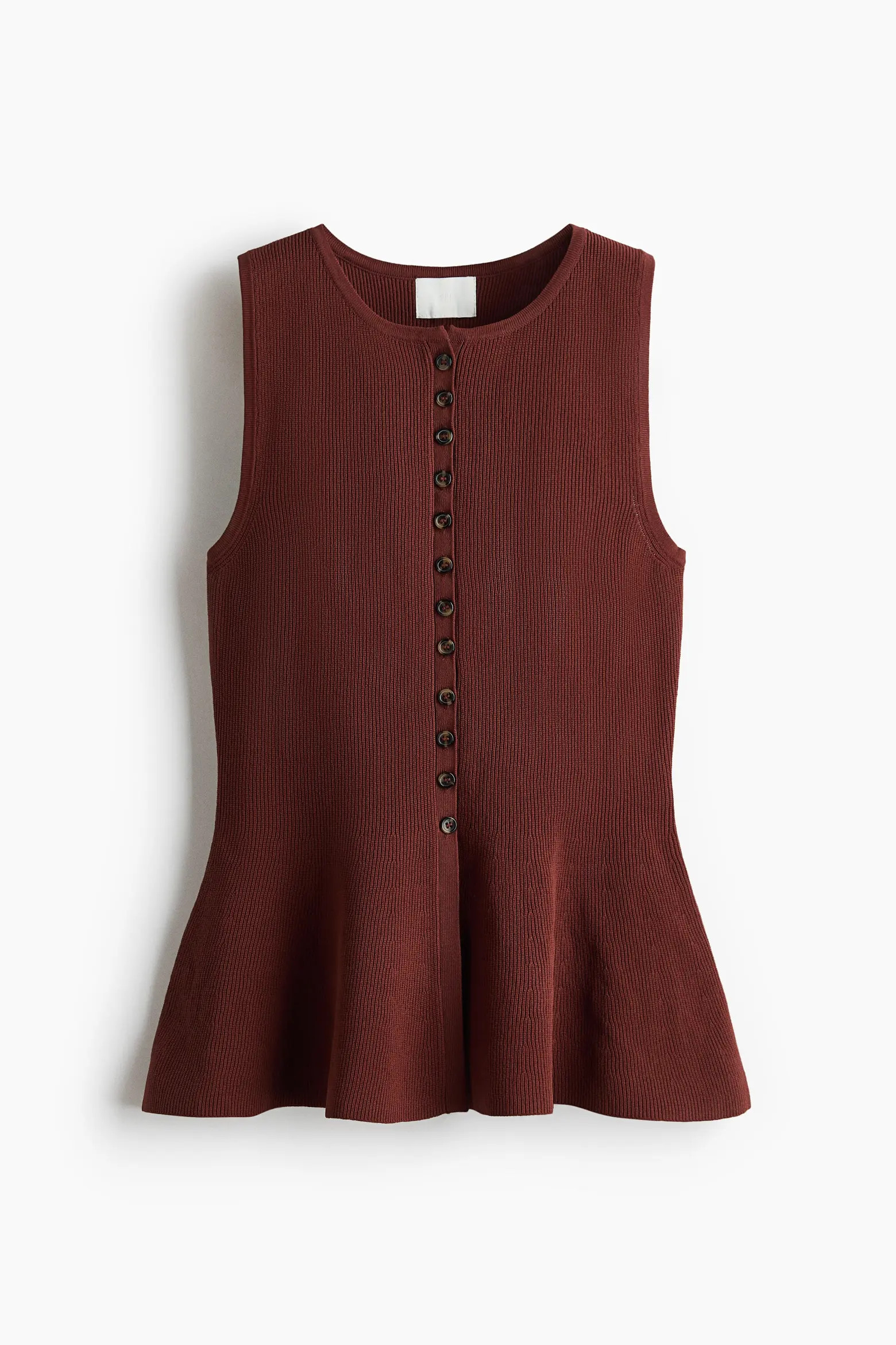 Rib-knit Peplum Waistcoat (Women) | Nordstrom | Nordstrom